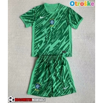 Otroške Nogometnih dresov Brazilija Vratar Domači Copa America 2024 Kratki rokavi (+ hlače)